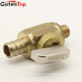 GutenTop Haute Qualité 1 / 2inch Expansion PEX Full-Port Angle Valve D&#39;arrêt Sans Plomb Laiton Brut